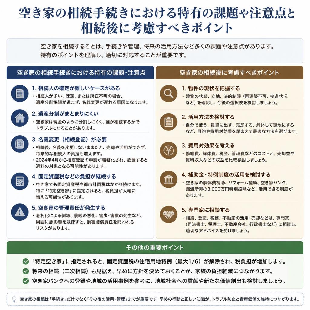 空き家の相続とその注意点