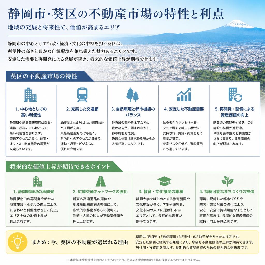 静岡市・葵区の不動産市場の魅力