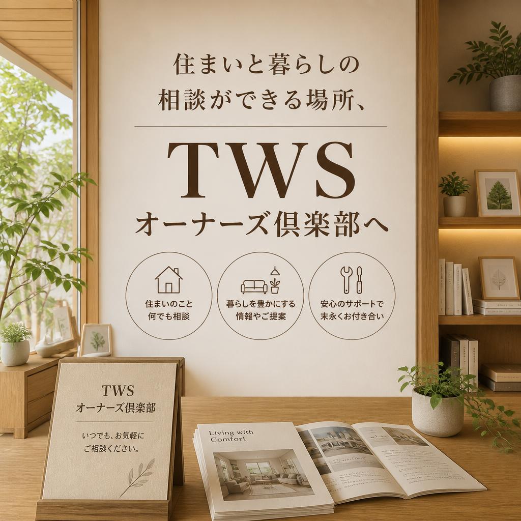 住まいと暮らしの相談ができる場所、TWSオーナーズ倶楽部へ